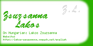 zsuzsanna lakos business card